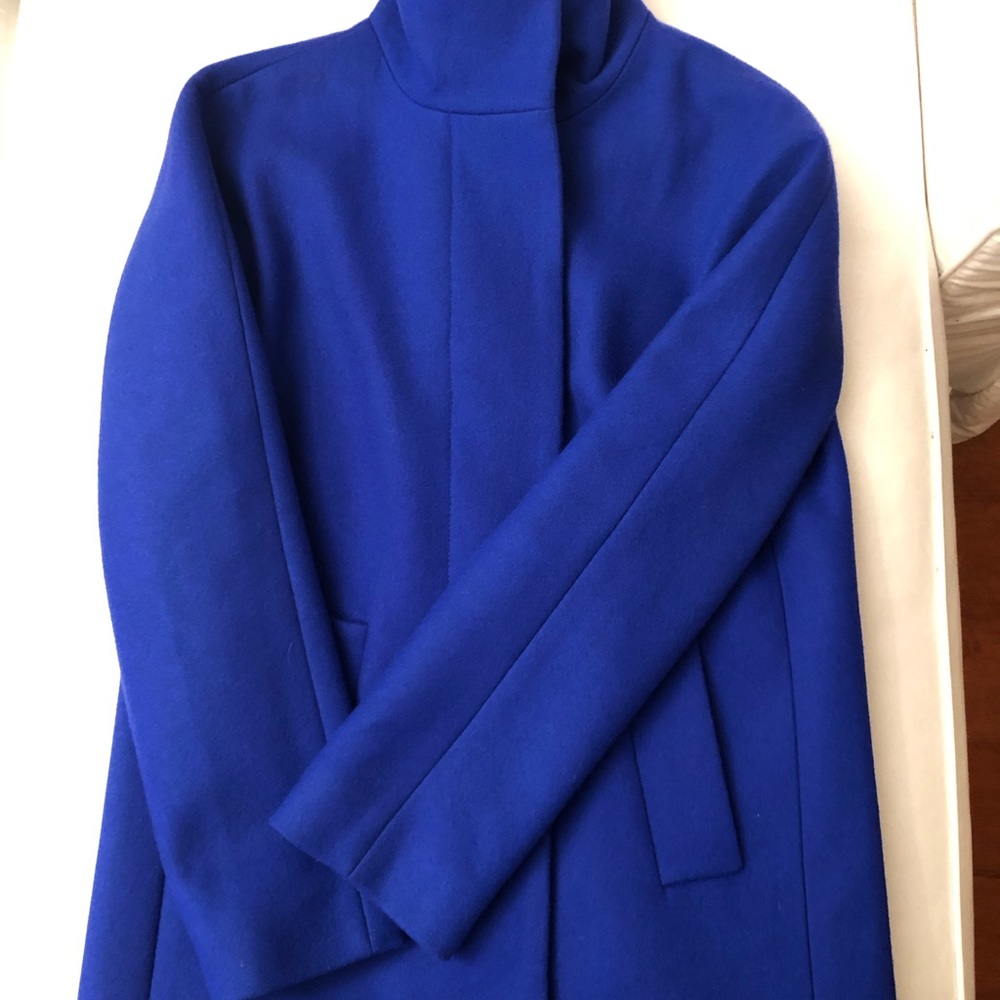 J.Crew Stadium Coat in Royal Blue